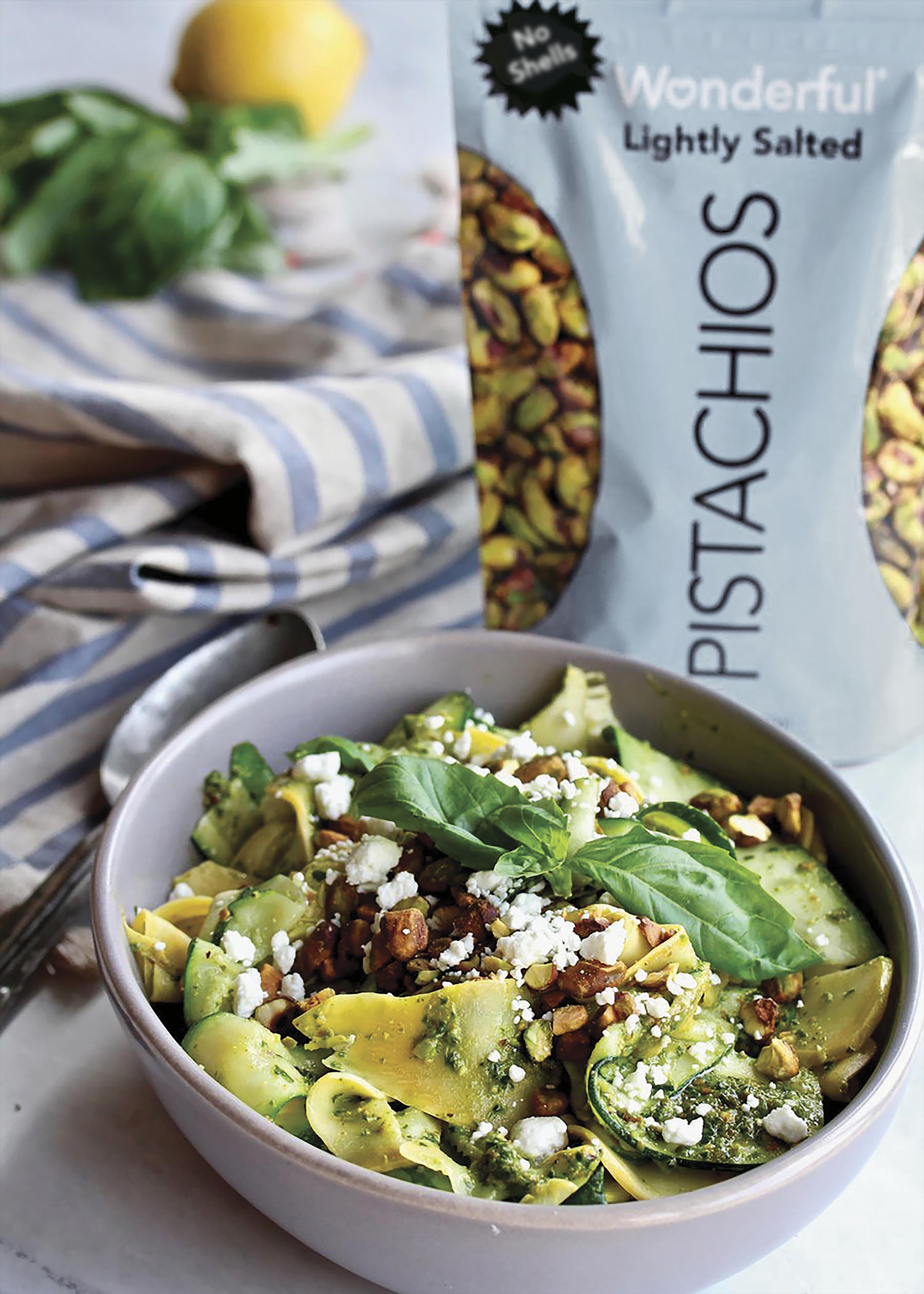 Wonderful Pistachios Pesto with Summer Squash Pappardelle image